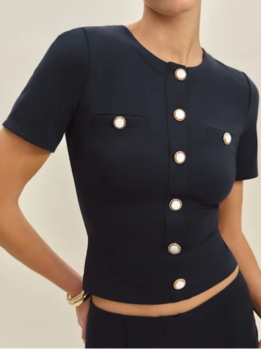 Reformation Ellen Knit Top, L